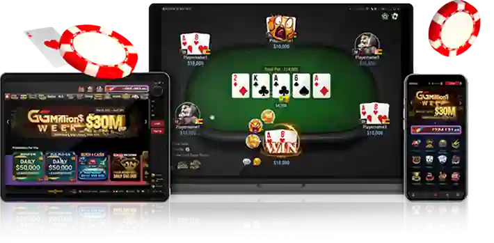 GGPoker官方手机与电脑客户端设备展示
